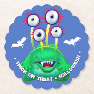 Monster Trick oder Halloween-Party Untersetzer beh