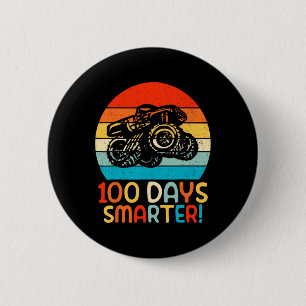 Monster Truck 100 Tage Kindergarten Button