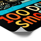 Monster Truck 100 Tage Kindergarten Poster (Ecke)