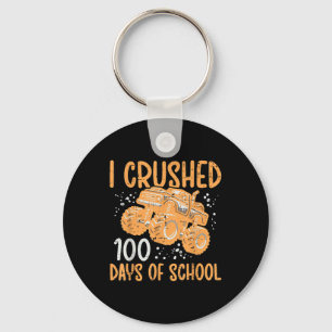 Monster Truck 100 Tage Schule 100. Tag Jungen Kind Schlüsselanhänger