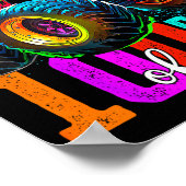 Monster Truck 100th Day Of School Boys 100 Days Of Poster (Ecke)