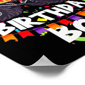 Monster Truck 10th Birthday Boy Funny 10 Years Old Poster (Ecke)