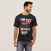 Monster Truck 10th Birthday Boy Funny 10 Years Old T-Shirt (Vorne ganz)
