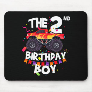 Monster Truck 2. Geburtstag Junge Lustig 2 Jahre A Mousepad