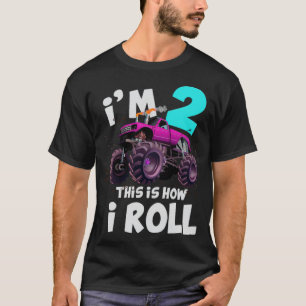 Monster Truck 2. Geburtstag LKW Geburtstag Kunst K T-Shirt