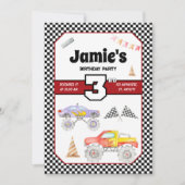 Monster Truck 3. Geburtstag Einladung (Vorderseite)