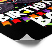 Monster Truck 3rd Birthday Boy Funny 3 Years Old B Poster (Ecke)