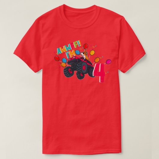 Monster Truck 4 Corgi Treiber Niedlicher Haustier T-Shirt (Design vorne)