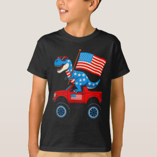Monster-Truck 4. Juli amerikanische Flagge patriot T-Shirt