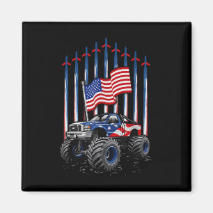 Monster Truck 4. Juli US-Flagge Patrioti Magnet