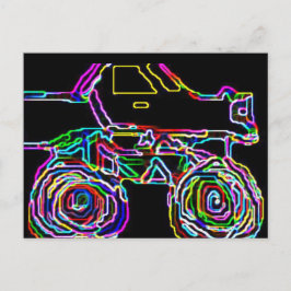 MONSTER TRUCK 4X4 POSTKARTE