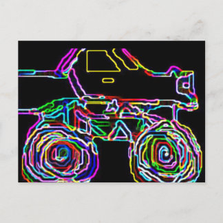MONSTER TRUCK 4X4 POSTKARTE
