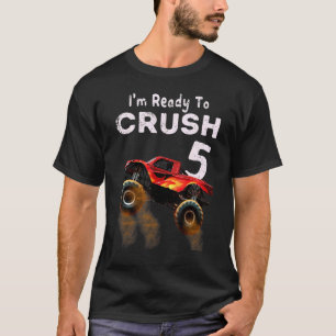 Monster Truck 5. Geburtstag Jungen bin ich bereit T-Shirt