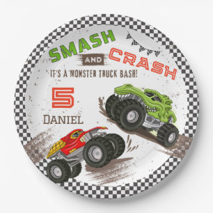 Monster Truck 5. Geburtstagsparty Pappteller