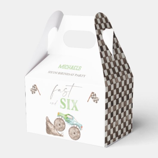 Monster Truck 6. Geburtstagskarte Geschenkschachtel (Vorderseite)