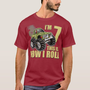 Monster Truck 7. Geburtstag T Shirt Junge 7 Jahre