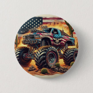 MONSTER TRUCK ABZEICHEN BUTTON
