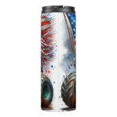 Monster Truck American Flag Splash Thermosbecher (Rückseite)