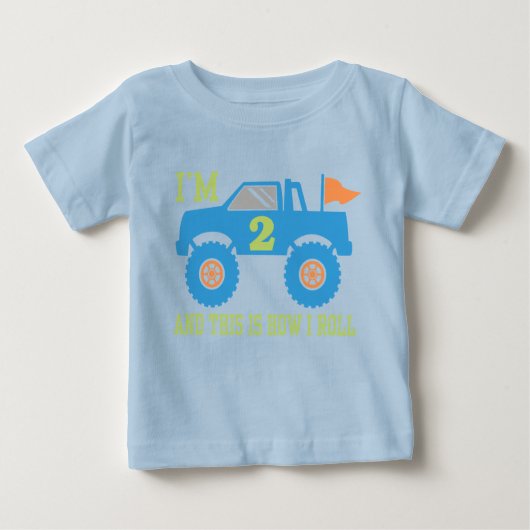 Monster Truck Baby T-shirt (Vorderseite)