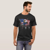 Monster Truck Bald Adler 4. Juli Jungs Amerikaner T-Shirt (Vorne ganz)