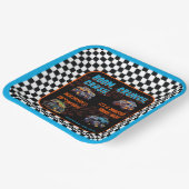 Monster Truck Bash Boy 10th Birthday Party Pappteller (Gewinkelt)