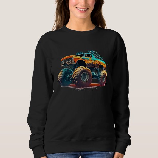 Monster Truck Big Style Truck  1 Sweatshirt (Vorderseite)