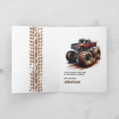 Monster Truck Birthday Karte (Innenseite)