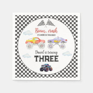 Monster Truck Birthday Monster Truck Serviette