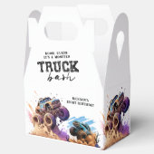 Monster Truck Birthday Party Geschenkschachtel (Geöffnet)