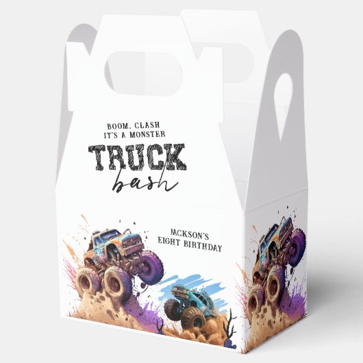 Monster Truck Birthday Party Geschenkschachtel (Geöffnet)