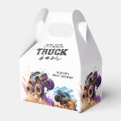 Monster Truck Birthday Party Geschenkschachtel (Vorderseite)