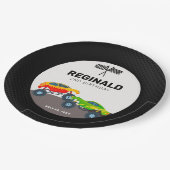 Monster Truck Birthday Party Paper Teller (Schrägansicht)