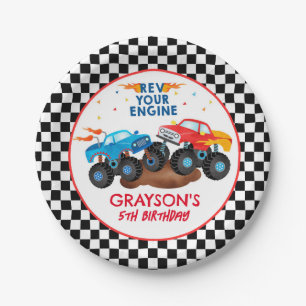 Monster Truck Birthday Party Paper Teller