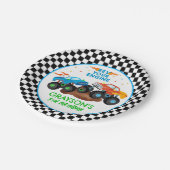 Monster Truck Birthday Party Paper Teller (Schrägansicht)