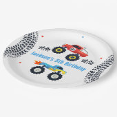 Monster Truck Birthday Party Paper Teller (Schrägansicht)