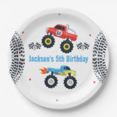 Monster Truck Birthday Party Paper Teller (Vorderseite)