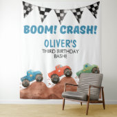 Monster Truck Birthday Photo backdrop Wandteppich (Beispiel)