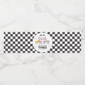 Monster Truck Birthday Wasserflaschenetikett (Einzelnes Label)