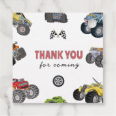 Monster truck, boy any age birthday geschenkanhänger (Rückseite)