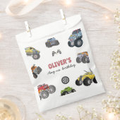 Monster truck, boy any age birthday geschenktütchen (Ausgeschnitten)