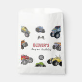Monster truck, boy any age birthday geschenktütchen (Vorderseite)