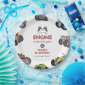 Monster truck, boy any age birthday pappteller (Party)