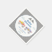 Monster Truck Boy Babydusche Serviette (Ecke)