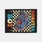 Monster Truck Boy Family Matching Monster Trucks B Fleecedecke (Vorderseite (Horizontal))