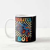 Monster Truck Boy Family Matching Monster Trucks B Kaffeetasse (Links)