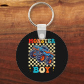Monster Truck Boy Family Matching Monster Trucks B Schlüsselanhänger (Vorderseite)