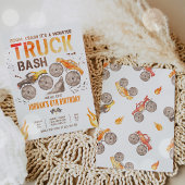 Monster Truck Boy Geburtstagsparty Einladung