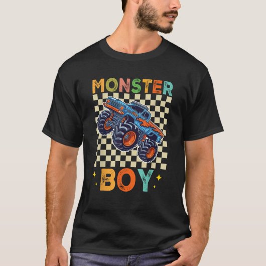 Monster Truck Boy Monster Truck Are My Jam Truck L T-Shirt (Vorderseite)