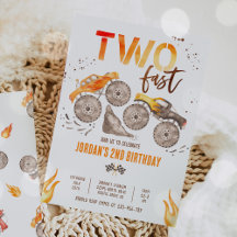 Monster Truck Boy Two Fast 2nd Birthday Party