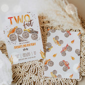 Monster Truck Boy Two Fast 2nd Birthday Party Einladung